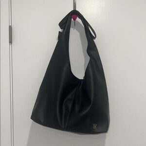Black VS faux leather purse NWT